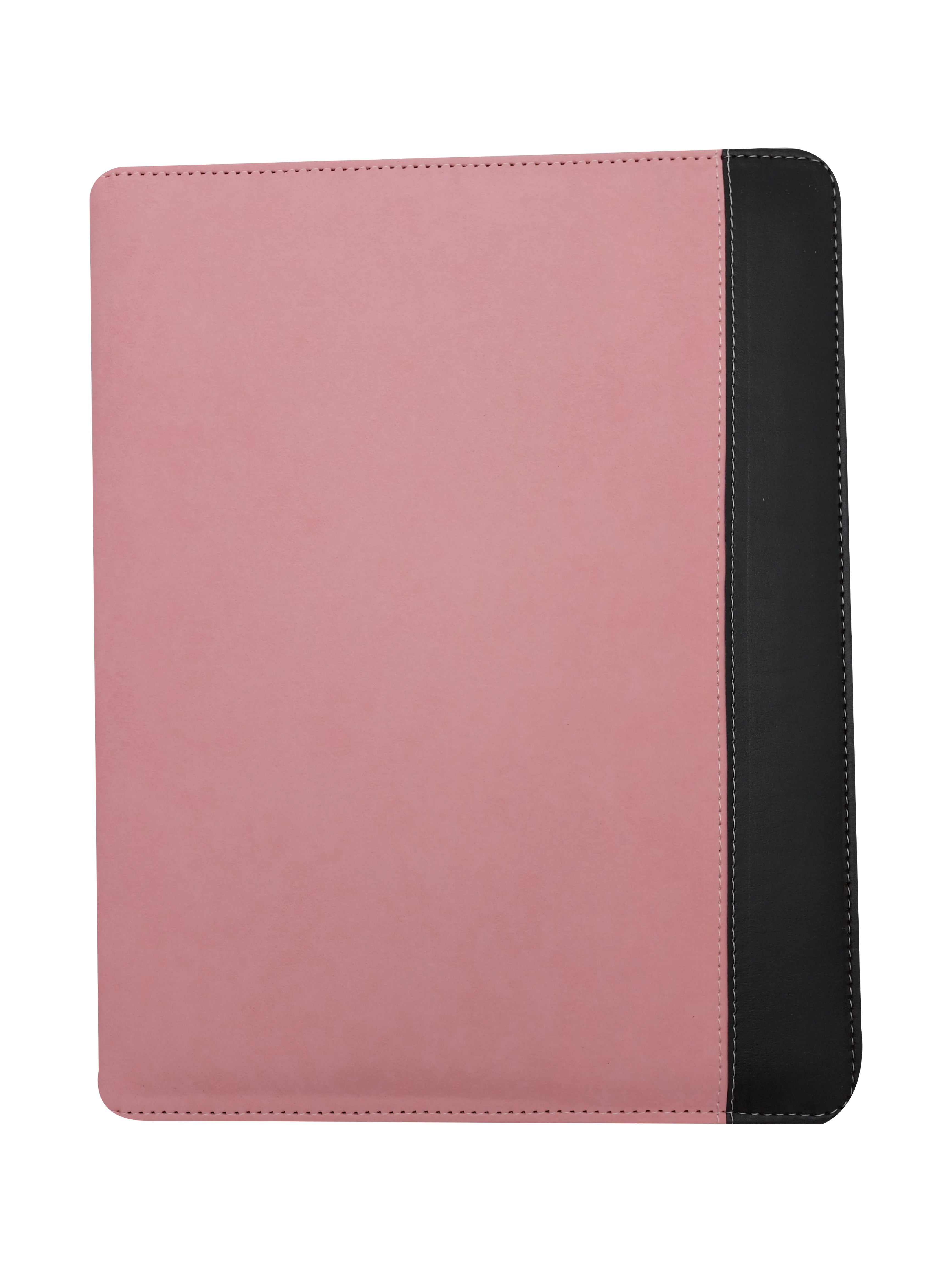 Carpeta ejecutiva carta bitono portablock con bolsillos de color rosa, fabricada con materiales de primera calidad en México. Ideal para organizar documentos de oficina y presentaciones. Entrega inmediata y atención personalizada.