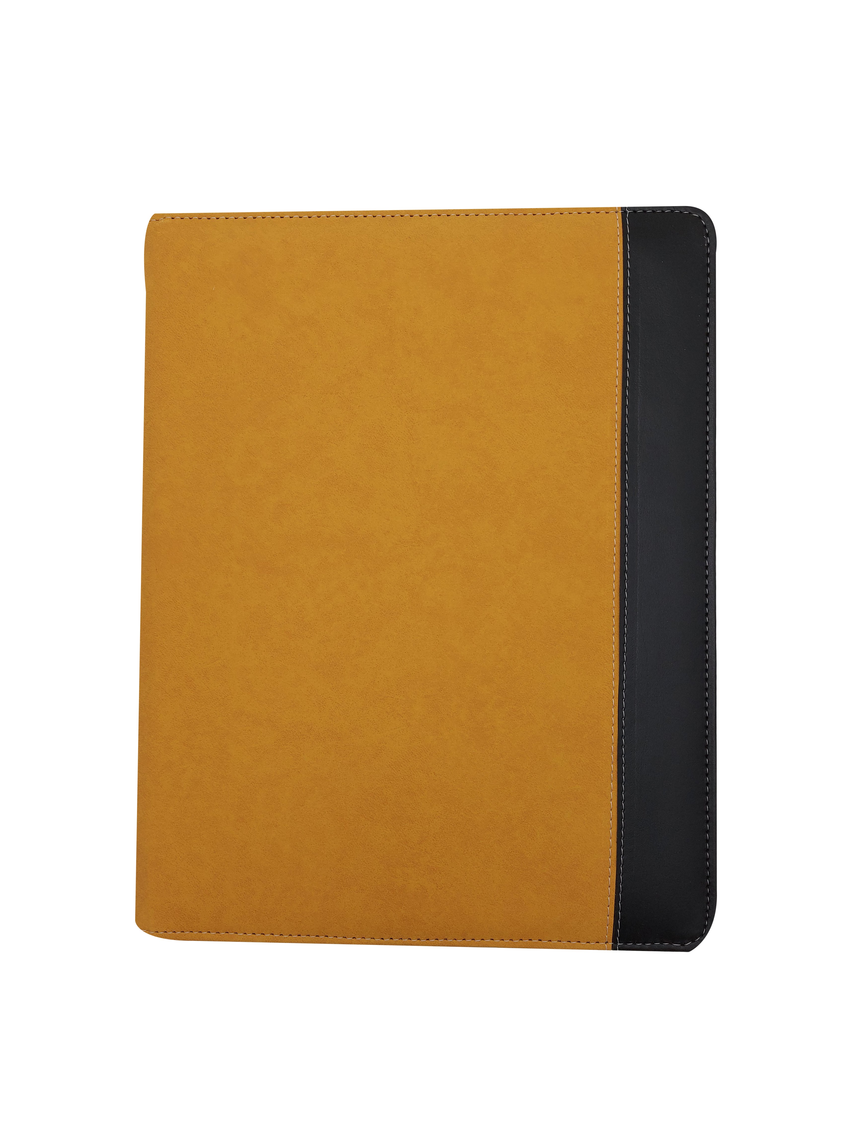 Carpeta ejecutiva carta bitono portablock con bolsillos de color naranja, fabricada con materiales de primera calidad en México. Ideal para organizar documentos de oficina y presentaciones. Entrega inmediata y atención personalizada.