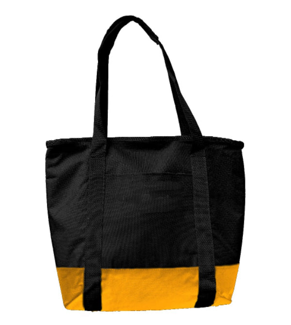 Bolsa térmica para alimentos o bebidas, mantiene la temperatura caliente o fría por más de una hora. Tamaño 52x40x15 cm, fabricada con 3 capas: lona poliéster de alta resistencia, material espumado térmico y vinil antiderrames lavable. Incluye asas reforzadas, cierre superior de cremallera y diseño plegable para ahorrar espacio. Ideal para transportar alimentos frescos del mercado o supermercado. Resistente, lavable y fácil de usar.