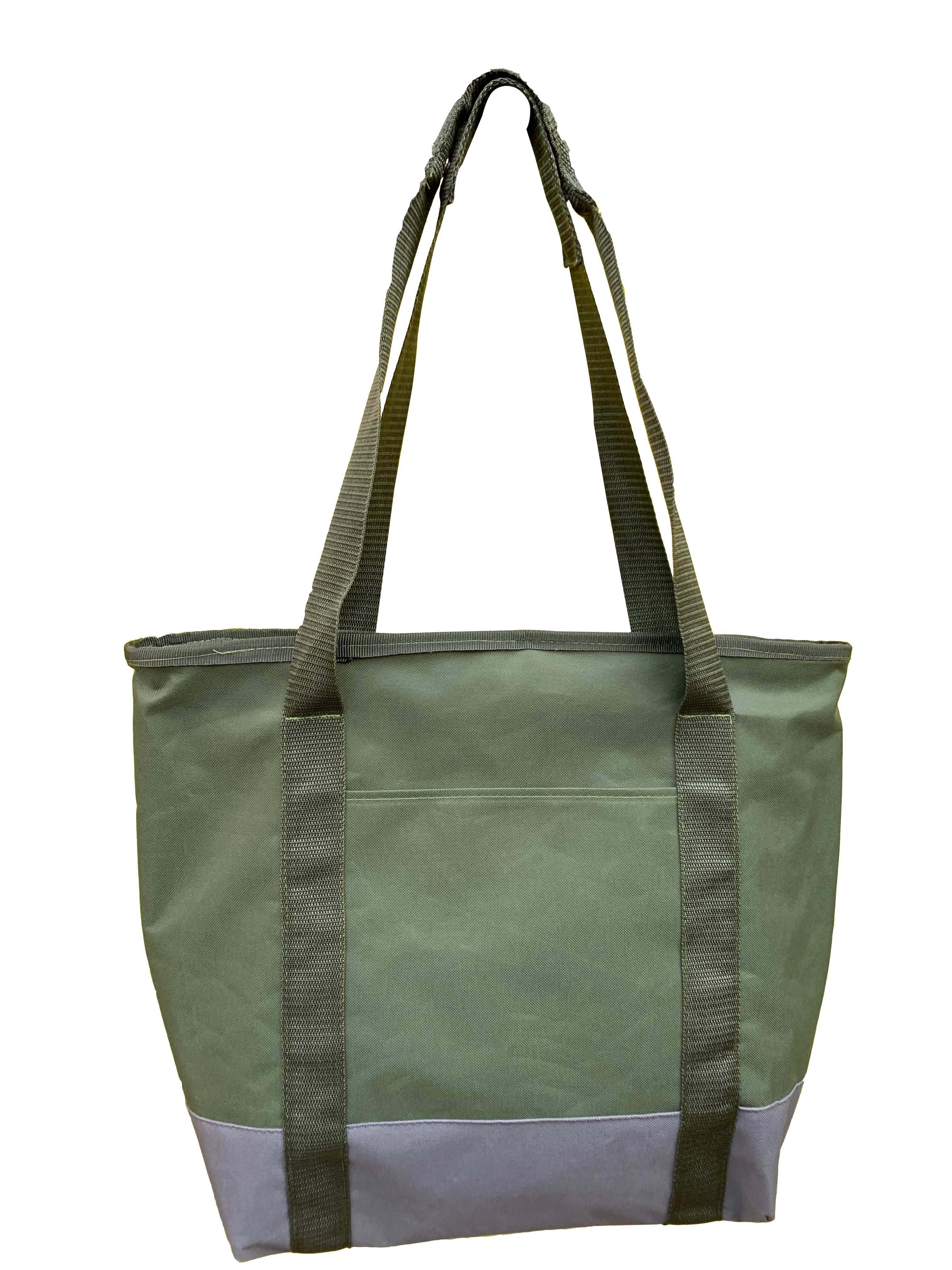 Bolsa térmica para alimentos o bebidas, mantiene la temperatura caliente o fría por más de una hora. Tamaño 52x40x15 cm, fabricada con 3 capas: lona poliéster de alta resistencia, material espumado térmico y vinil antiderrames lavable. Incluye asas reforzadas, cierre superior de cremallera y diseño plegable para ahorrar espacio. Ideal para transportar alimentos frescos del mercado o supermercado. Resistente, lavable y fácil de usar.