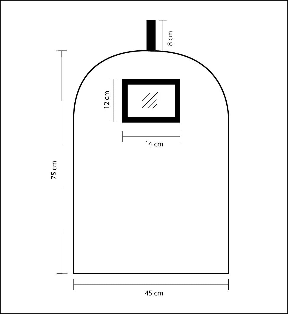 Funda protectora para extintores, fabricada en tela poliéster impermeable con ventana transparente para ver el medidor, ideal para exteriores, con capacidad para cilindros de hasta 25 cm de diámetro y 75 cm de altura.