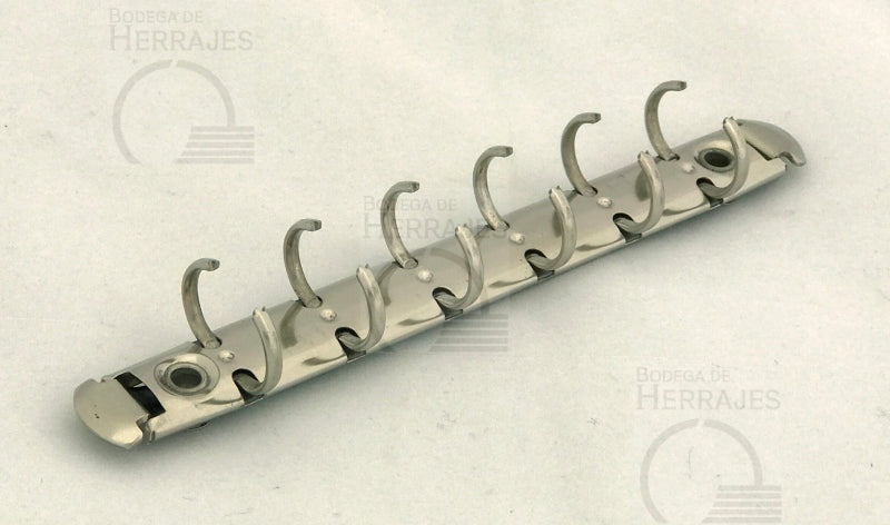 Mecanismo de media pulgada (1/2”) de 13 cm de largo, con palancas laterales y acabado níquel, ideal para carpetas y materiales de encuadernación.