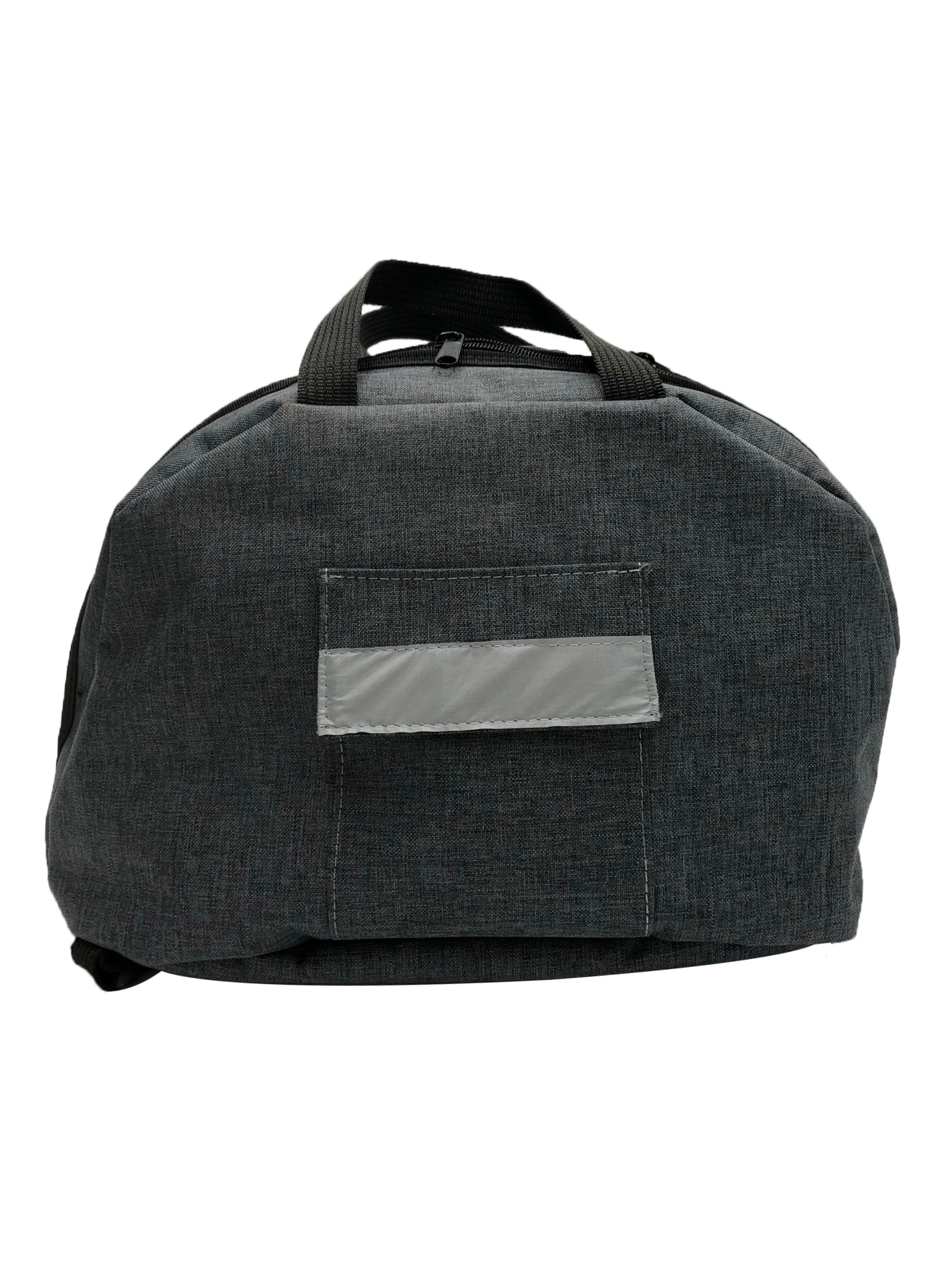 Funda para casco de motocicleta impermeable a salpicaduras, acolchonada y con forro suave para evitar rayones. Compatible con todos los tamaños y modelos de casco (S a XXXL, jet, completo, enduro). Incluye asas superiores, correa tipo mochila y bolsillo exterior con cinta reflejante. Disponible en negro, azul, gris y rojo. Hecho en México con materiales de alta calidad.