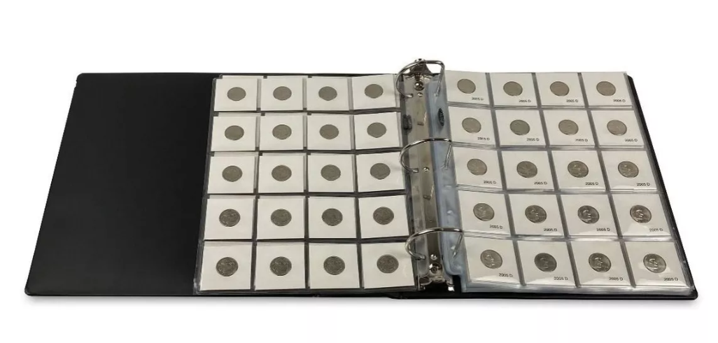 Micas BCW para monedas, tarjetas, tazos o diapositivas, con 20 espacios de 5.08 cm x 5.08 cm, fabricadas en EE.UU. de polipropileno libre de ácido, ideal para cartones de hasta 2x2