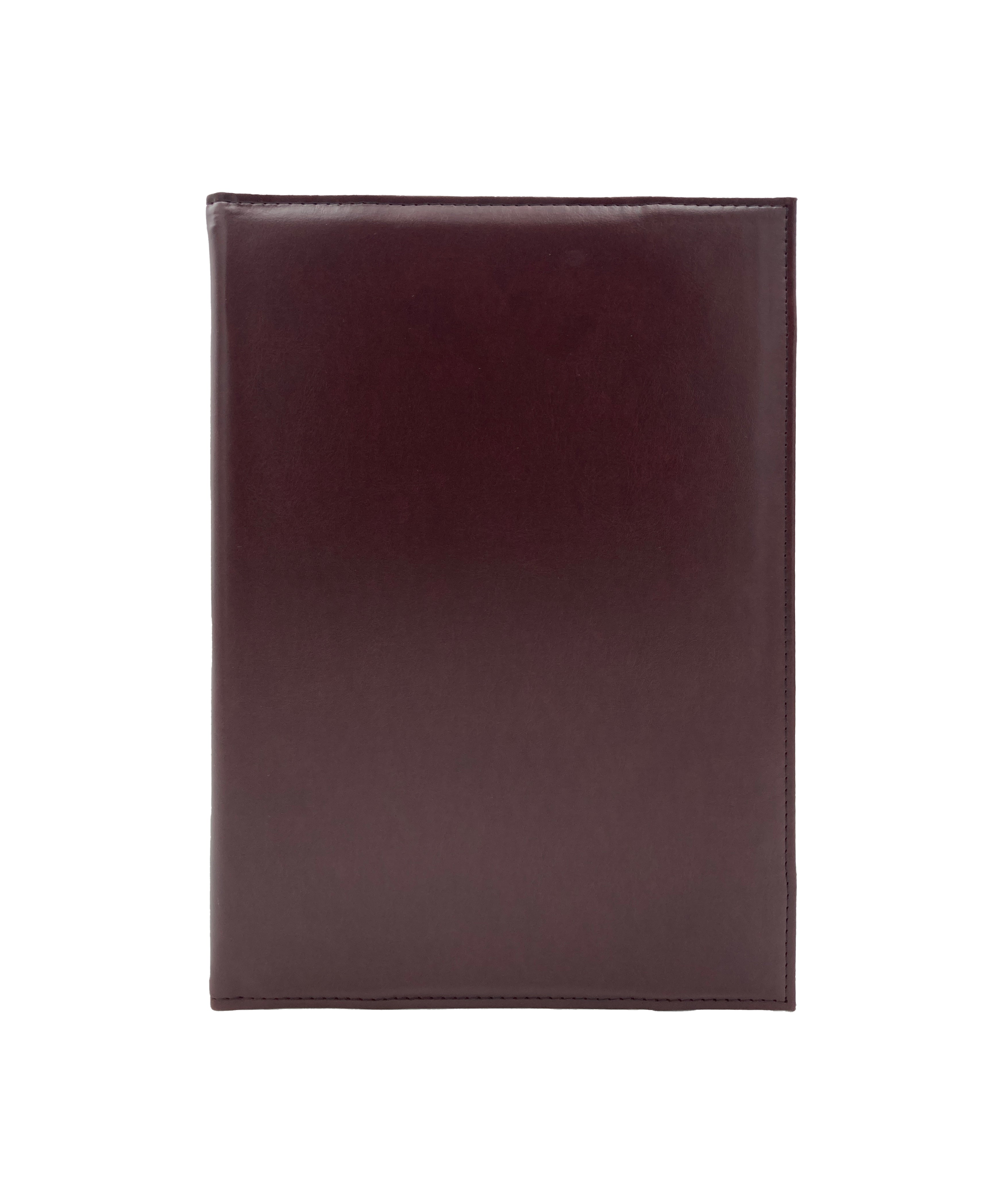 Porta Menú Oficio en curpiel con interior de tela poliéster, ideal para restaurantes, cafeterías, hoteles y bares. Tamaño adecuado para hojas oficio, con diseño acolchonado y resorte central. color miel. Personalización posible con grabado en seco, hot stamping, grabado láser y serigrafía.